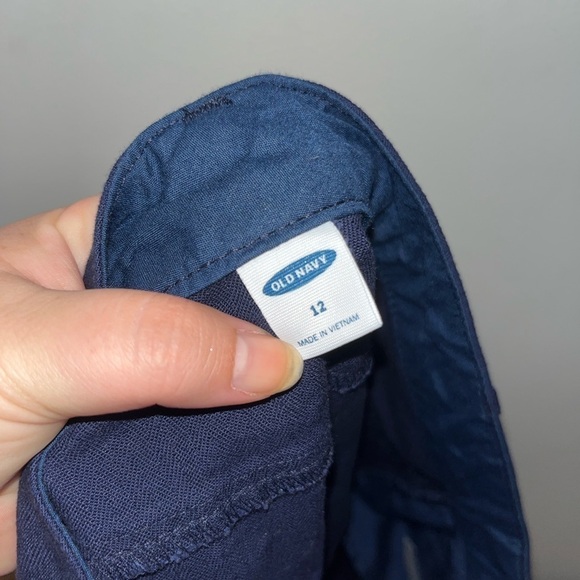 OLD NAVY High Rise Navy Blue Button Fly Shorts Size 12 - Picture 6 of 12